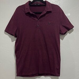 Express Red Polo Shirt Short Sleeve Classic